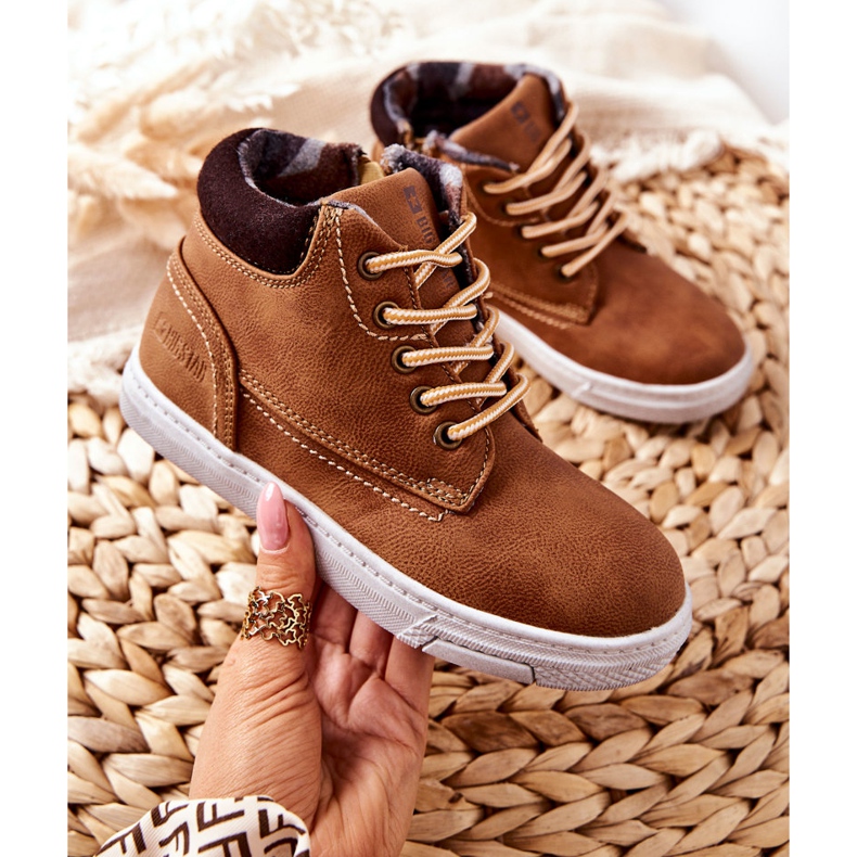 Gyerek szigetelt sportcipő Big Star BB374131BS Camel barna 2