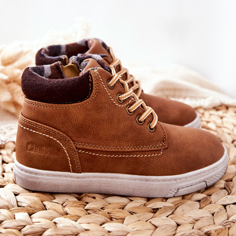 Gyerek szigetelt sportcipő Big Star BB374131BS Camel barna 1