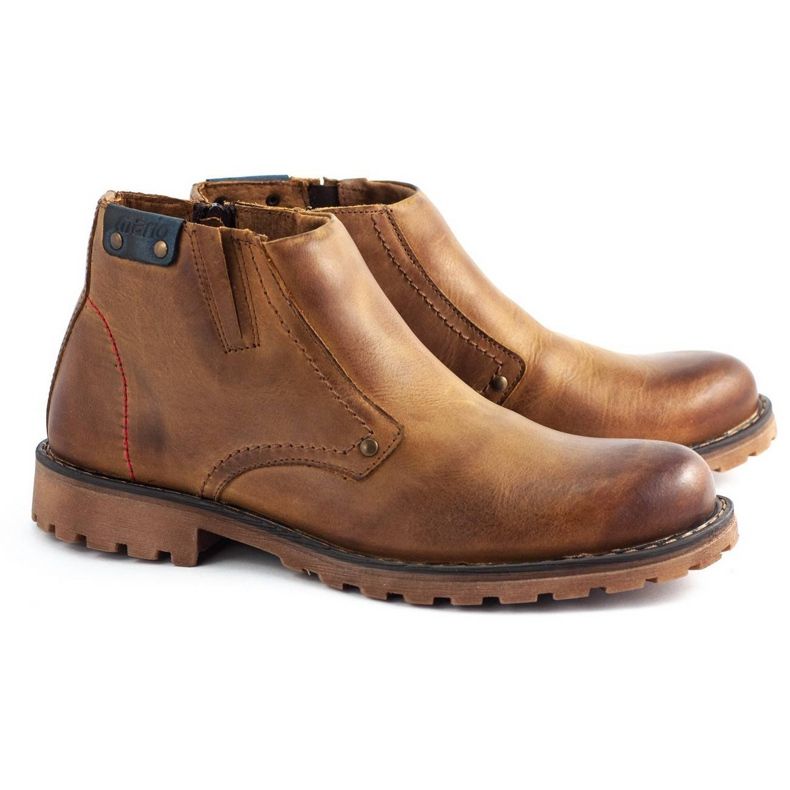 Olivier Férfi csizma 815 piros barna 2