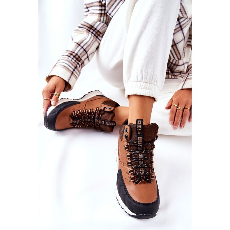 Trekking cipő Big Star II274453 Barna 2