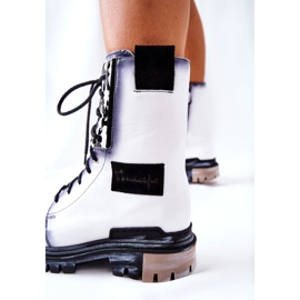 Bőr csizma Meleg csizma Maciejka Fehér 05113-11 fekete 1