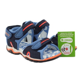 Bartek Navy fiúk bőr szandálja kék 4