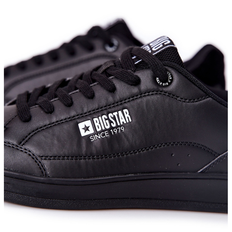 Memory Foam Big Star II174169 fekete bőr cipők 1