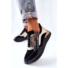 POTOCKI Bőr sportcipők Cipők Fekete Arany Minor 2