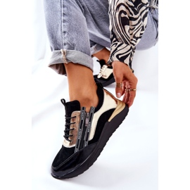 POTOCKI Bőr sportcipők Cipők Fekete Arany Minor 1