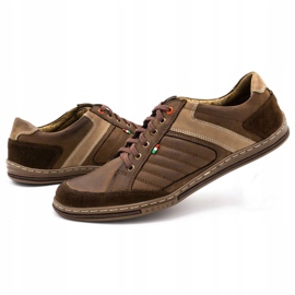 Olivier bőr férfi cipő 236GT barna 5