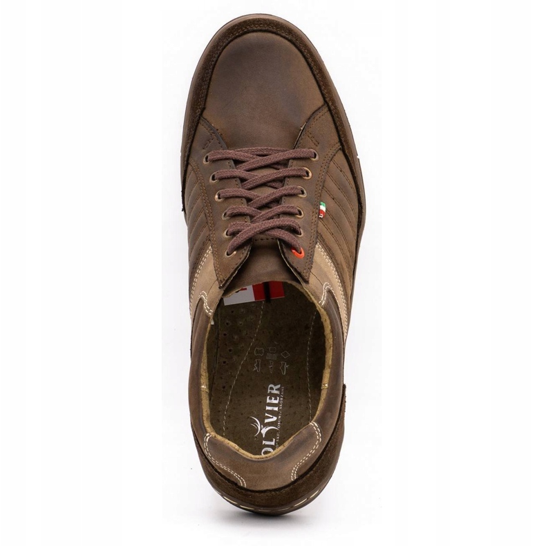 Olivier bőr férfi cipő 236GT barna 7