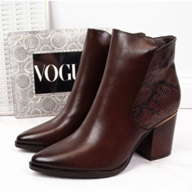 Csizma szigetelt kígyóbőr Potocki W WOL31B barna 1 Csizma szigetelt kígyóbőr Potocki W WOL31B barna 1