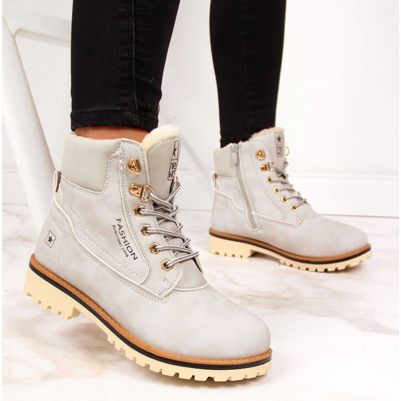 Női szigetelt csizma Hírek W EVE249B szürke 1