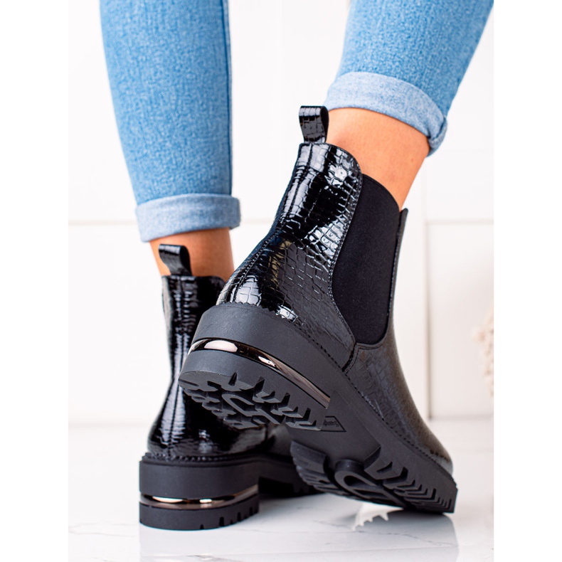 Sergio Leone fekete Chelsea csizma 1