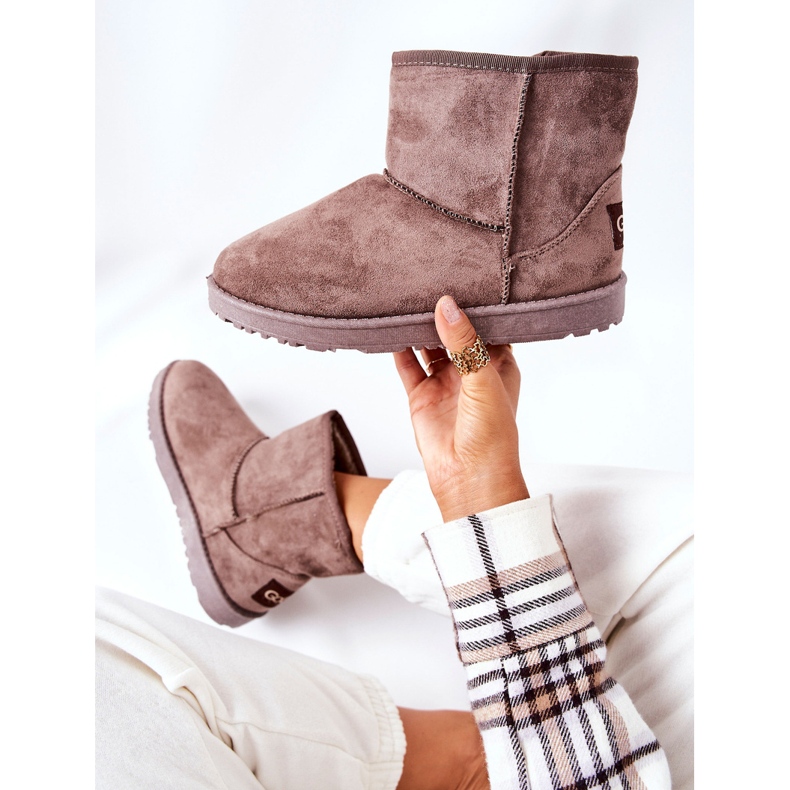 Vicandi barna szőrme meleg hócsizma 1