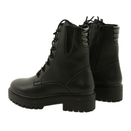 Csizma Bőr Sergio Leone TR756 Csipkézett fekete 2