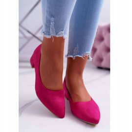 PS1 Klasszikus női pumpák Suede Fuchsia Rheya rózsaszín 3