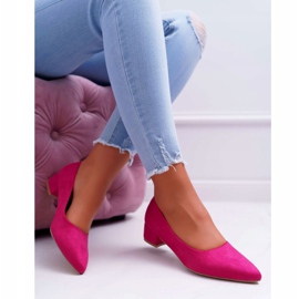 PS1 Klasszikus női pumpák Suede Fuchsia Rheya rózsaszín 5