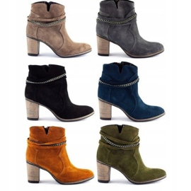 Olivier Női szigetelt csizma szürke lánccal 2