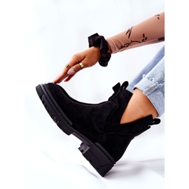 POTOCKI Fekete Corano csizma kivágott cipzárral 2