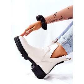 POTOCKI Fehér Corano csizma cipzárral 2