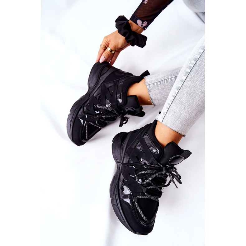 Sport Fekete Hesane Wedge cipő 1