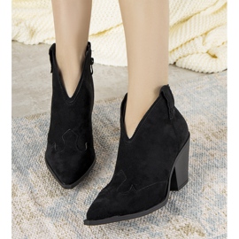 Fekete női fanette cowboy csizma 1