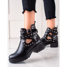 Bestelle Divatos dolgozók strasszokkal fekete 1