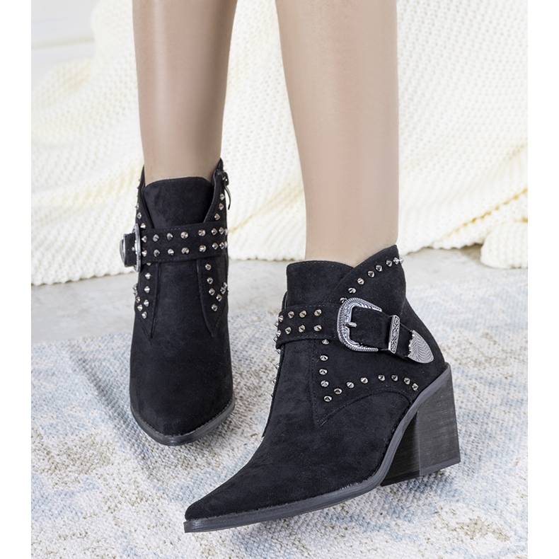 Fekete Hughes cowboy csizma 1