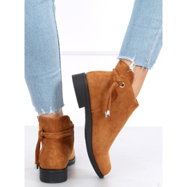 Camel MR-10 Camel lapos női csizma barna 2