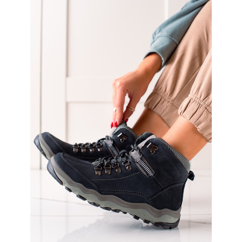 New Age Kényelmes trekking cipő sötétkék kék 1 New Age Kényelmes trekking cipő sötétkék kék 1