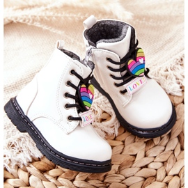 PE1 Lakkozott csizma gyapjú fehér anlonnal melegítve 1