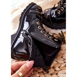 PE1 Fekete Mousie meleg csizma dolgozók a cipzáron 1