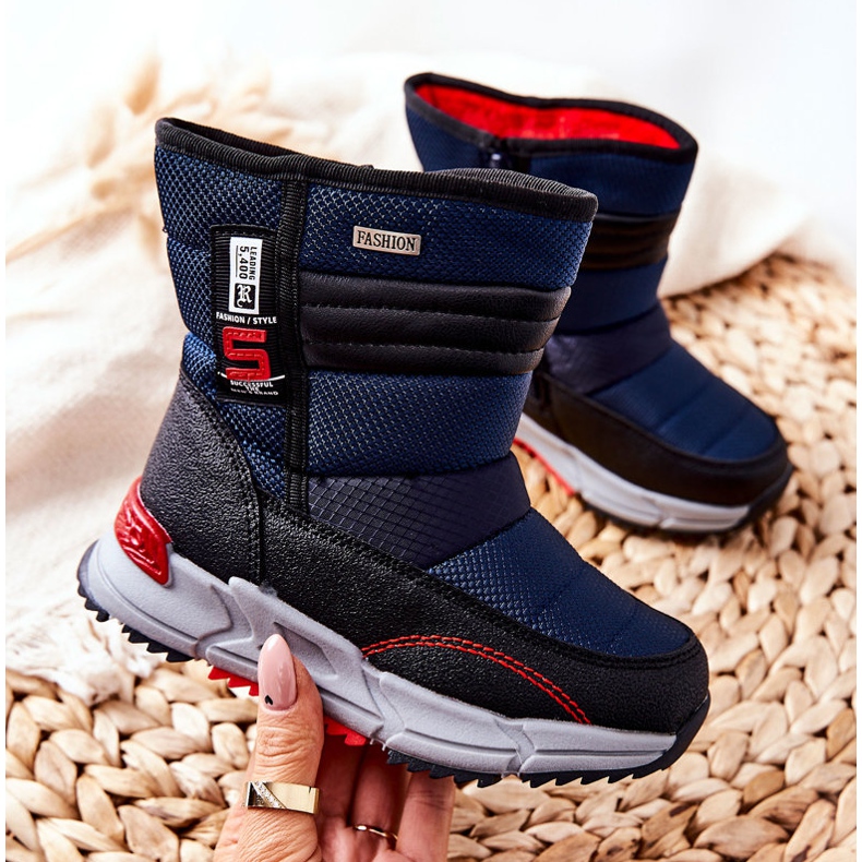 PJ2 Gyermek meleg, magas hócsizma Navy Blue Leoth sötétkék 1