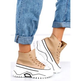 Corbel Khaki magas talpú cipők bézs 1 Corbel Khaki magas talpú cipők bézs 1