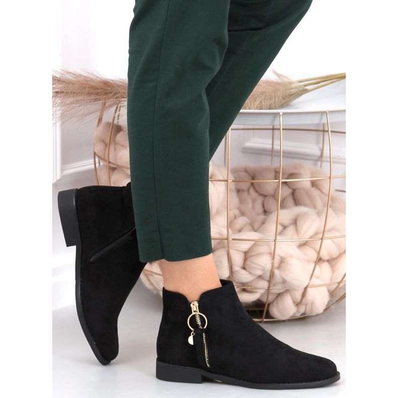 Női Chelsea csizma Viki Black fekete 2