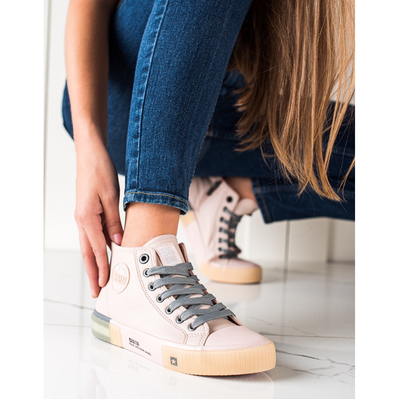 Női cipők Big Star II274138 rózsaszín 2