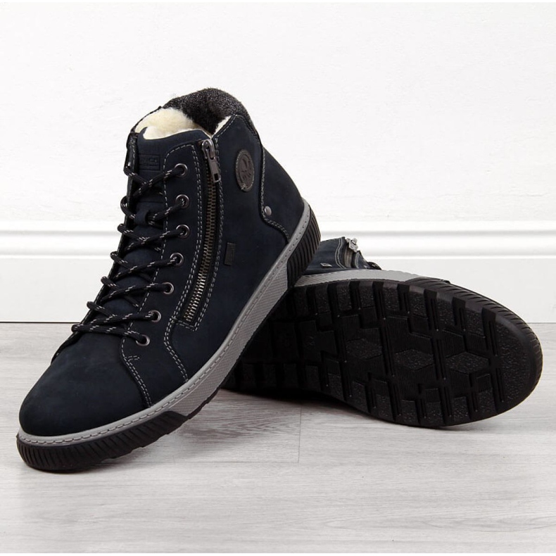 Szigetelt csizma Rieker 38920 M sötétkék 1