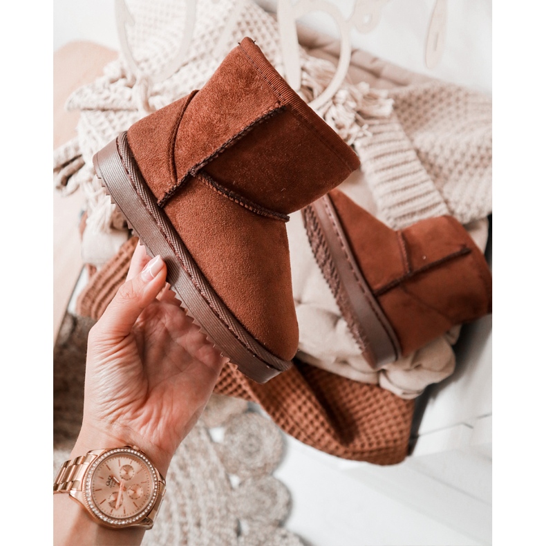 Gyermek meleg csizma Hócipő Barna Gooby 2