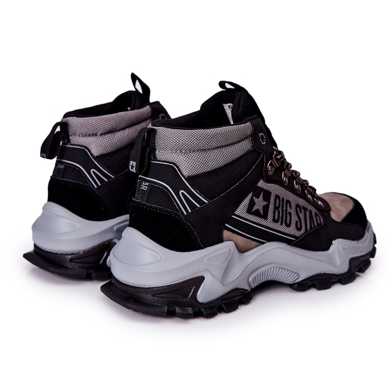 Férfi túracipő Big Star II174203 Fekete-szürke bézs 2