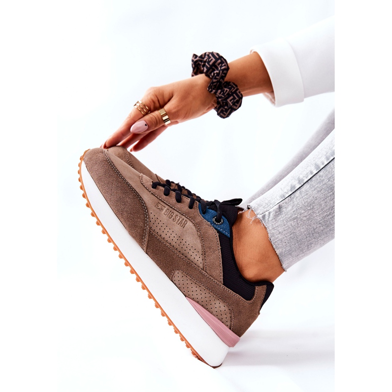 Sportcipők Memory Foam Big Star II274407 Barna-fekete 2