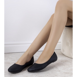 Fekete öko-velúr balerinák a Silmától 2