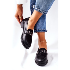 S.Barski Montius női fekete cipő 4