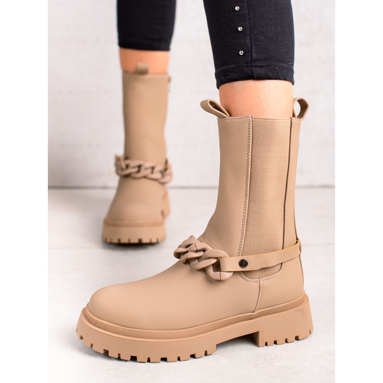 TRENDI Bézs színű dolgozók dekoratív csíkkal 1