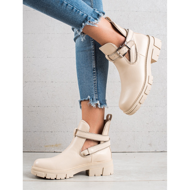 Bestelle Divat csúszós munkások bézs 1