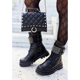 PE1 Női csizma Munkások Ménes Fekete Eveis 2