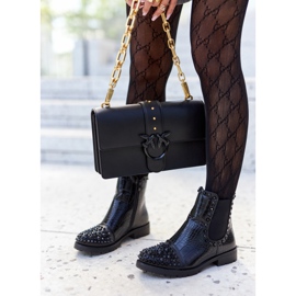 Fekete Monah Jodhpur csizma fúvókákkal 1