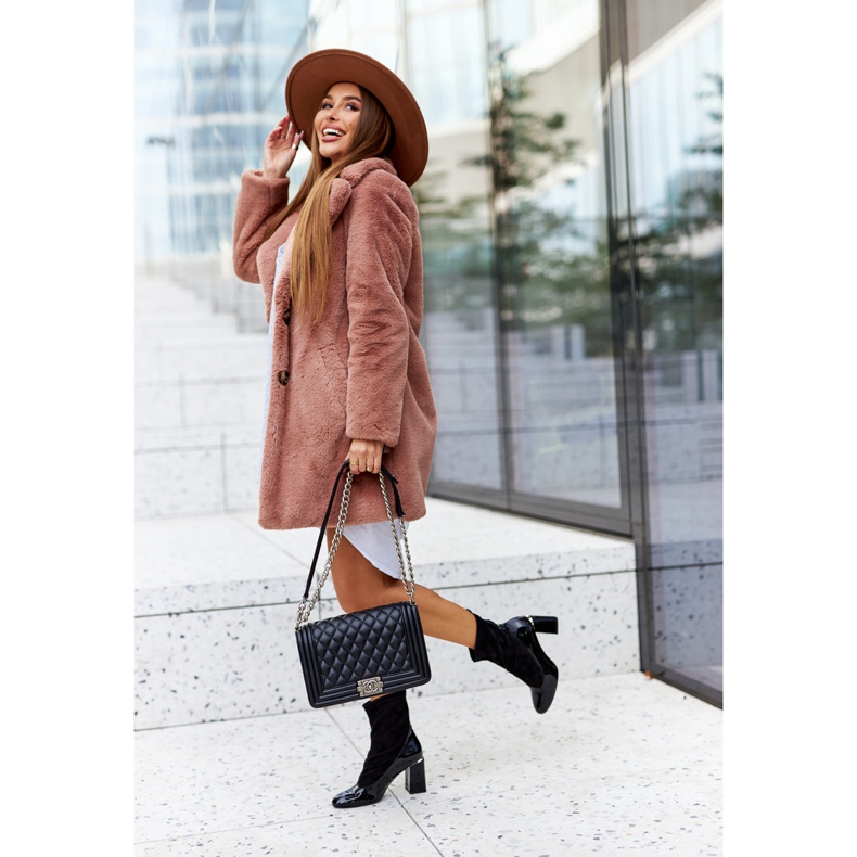 Bőr csizma egy poszton Laura Messi fekete 2262 2