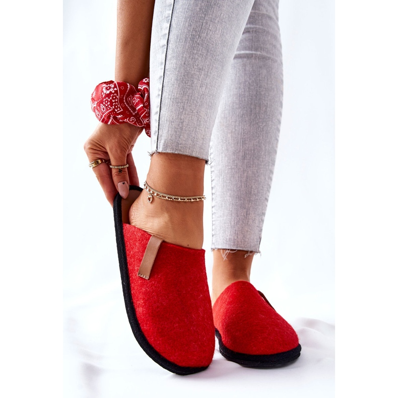 Big Star Női otthoni papucs Panto Fino II267002 Piros-Barna 1