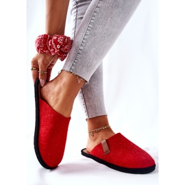 Big Star Női otthoni papucs Panto Fino II267002 Piros-Barna 2