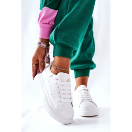 Bőr sportcipő, fehér Lemmy platformon 1