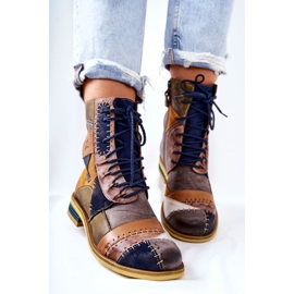 Maciejka tarka bőr Jodhpur csizma 05095-39 sokszínű 1