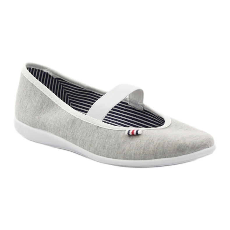 Női balerina cipők Befado 493q sz fehér sokszínű szürke 2