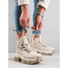 Női csizma Big Star II274331 bézs 2